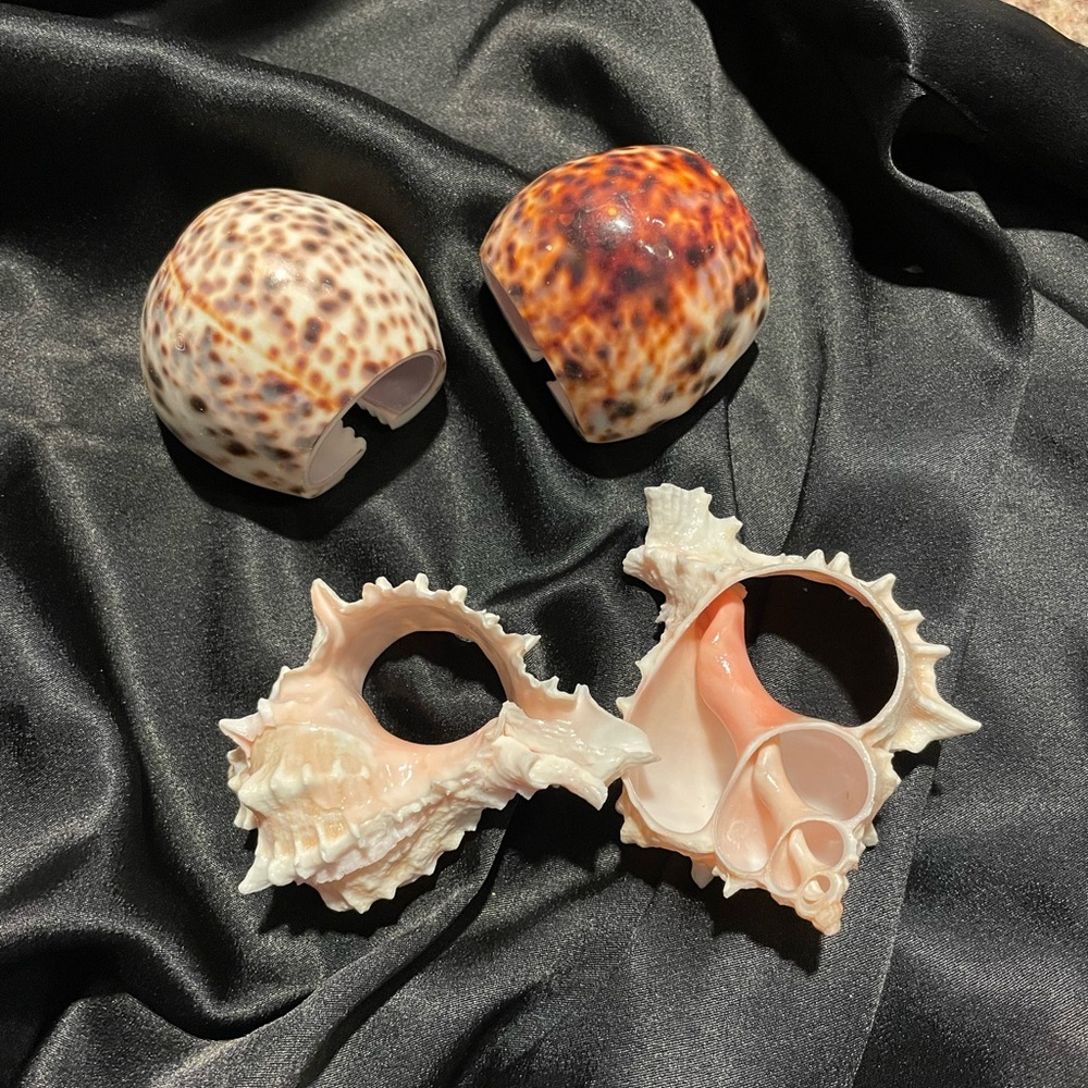 Vintage Seashell Napkin Rings